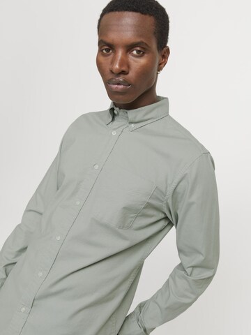JACK & JONES Regular fit Button Up Shirt 'JPRBLUBrook' in Green