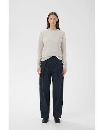 InWear Wide leg Broek in Blauw: voorkant