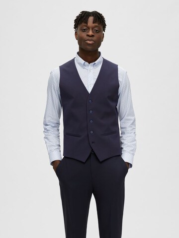 Gilet de costume SELECTED HOMME en bleu : devant