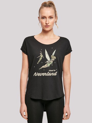 T-shirt 'Peter Pan Head To Neverland' F4NT4STIC en noir : devant