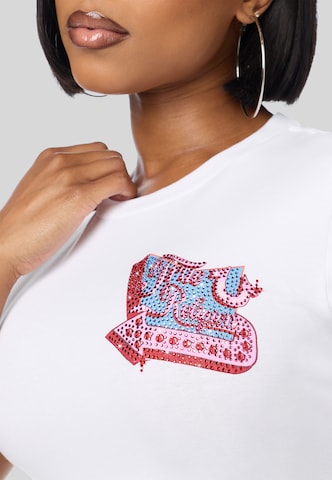 True Religion - Camisa em branco: frente