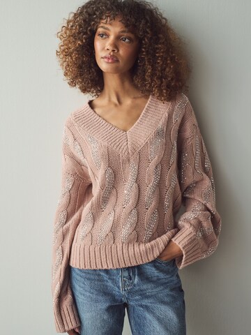 Next Trui in Roze: voorkant