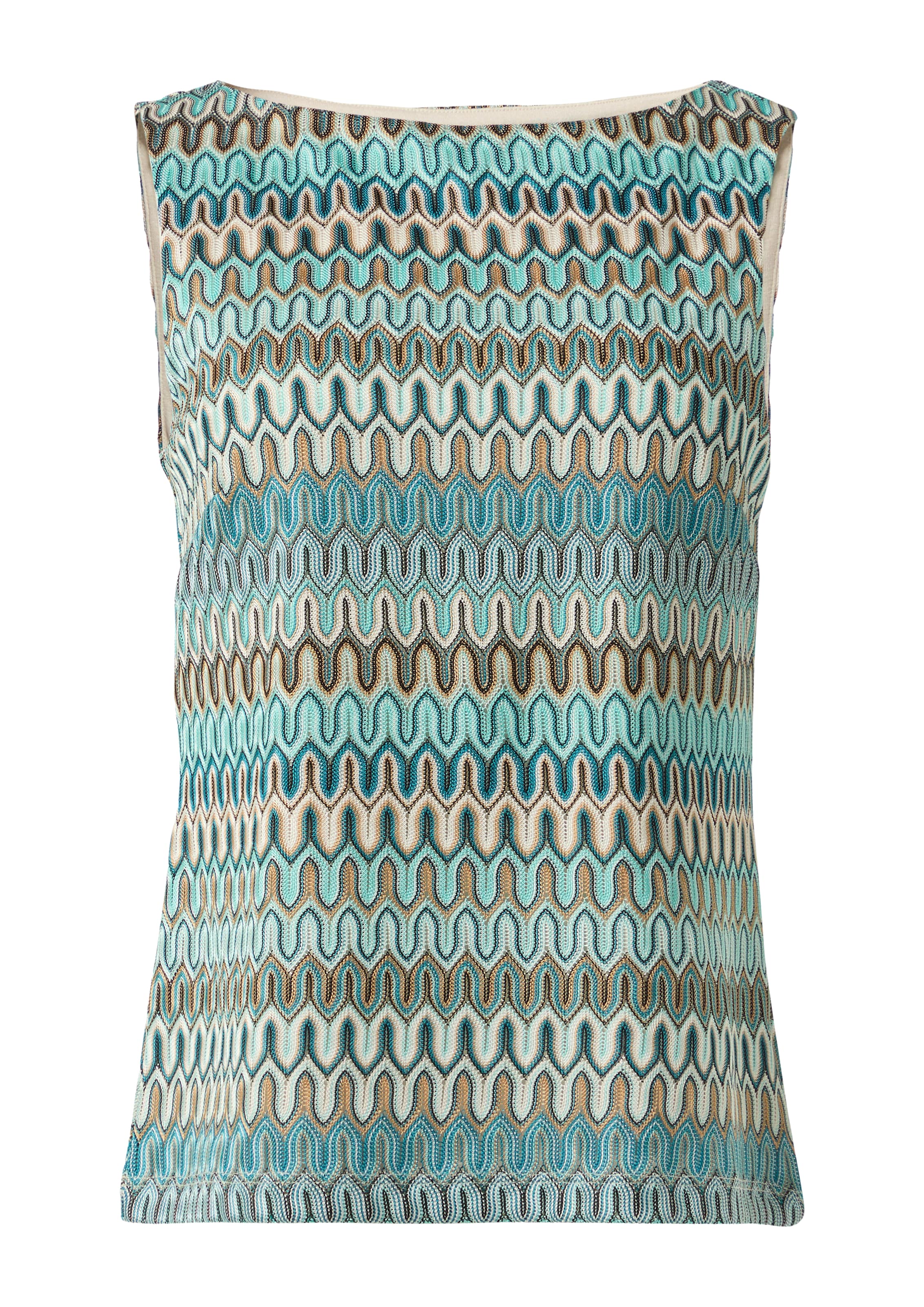 Tops en tricot COMMA en bleu : devant