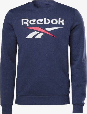 Sweat-shirt Reebok en bleu : devant