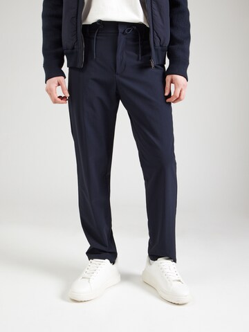 Tapered Pantaloni 'P-Perin' di BOSS in blu: frontale