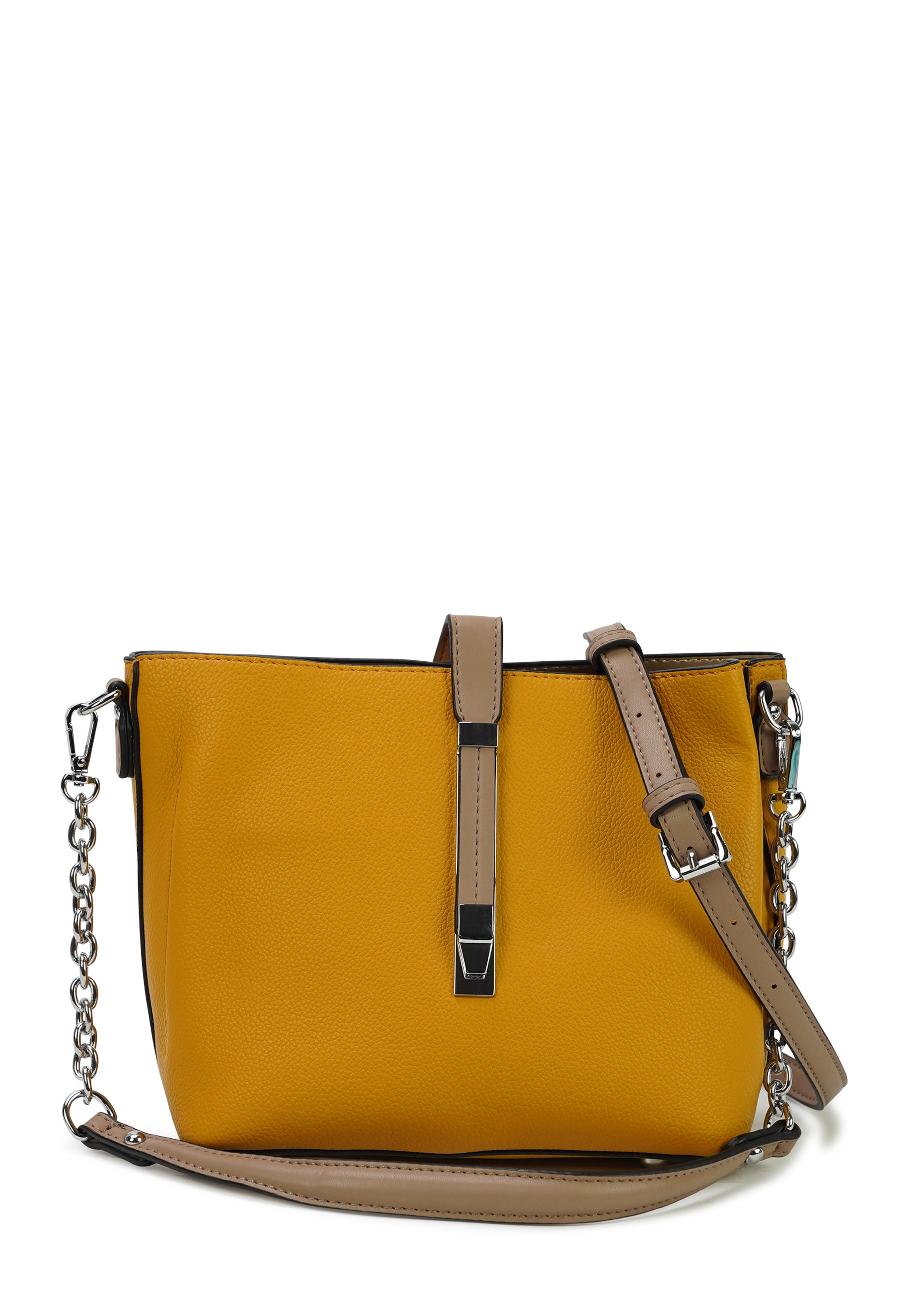HARPA Shoulder Bag in Yellow: front