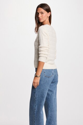 Morgan De Toi Knit cardigan in White