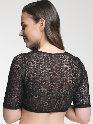 SPIETH & WENSKY Klederdracht blouse 'Duft' in Zwart