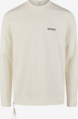 Goldgarn Sweatshirt in Wit: voorkant