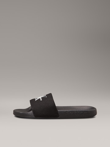 Calvin Klein Jeans Muiltjes in Zwart: voorkant