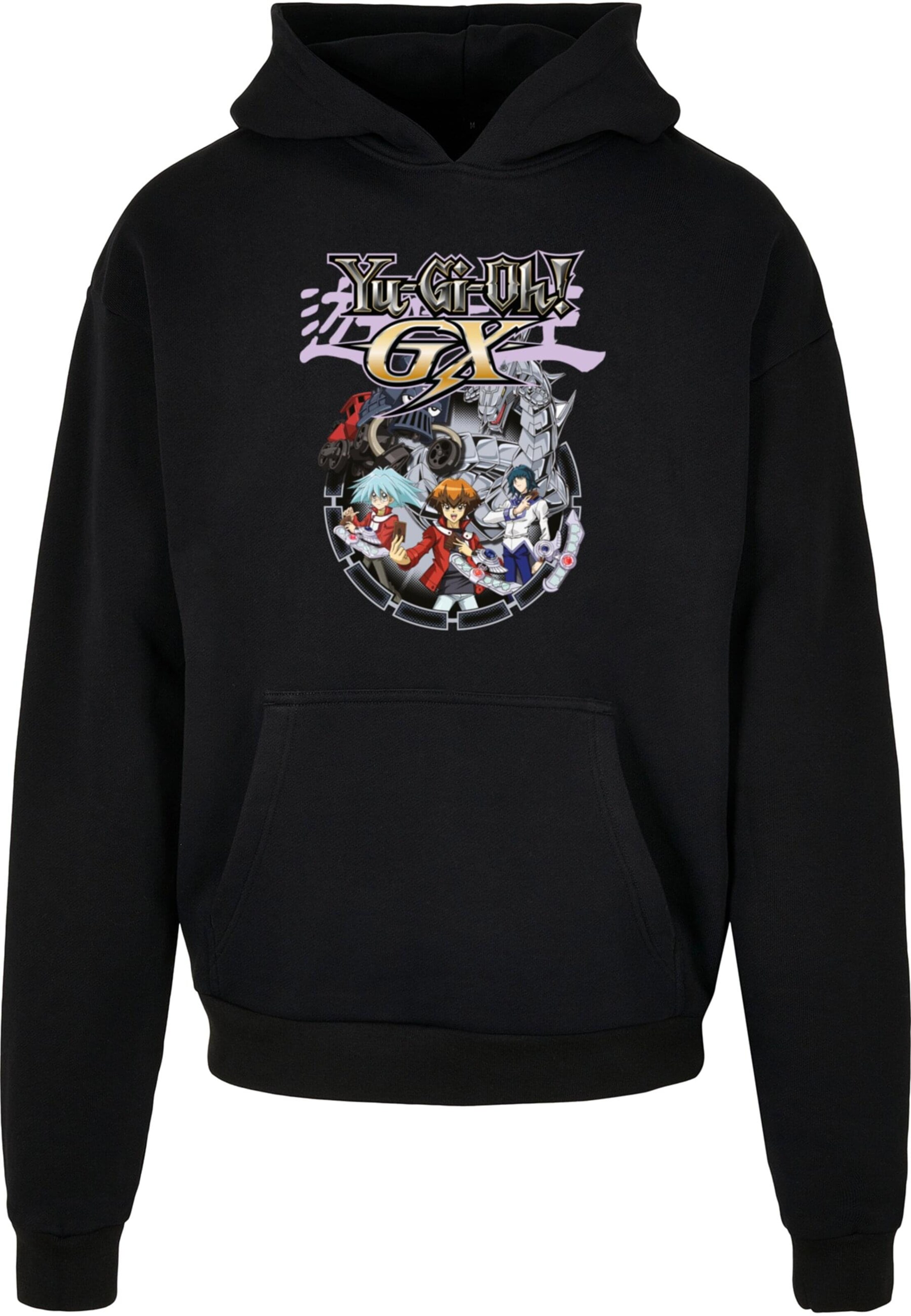 Merchcode Sweatshirt 'Yu-Gi-Oh! - GX' in Schwarz: Vorderseite