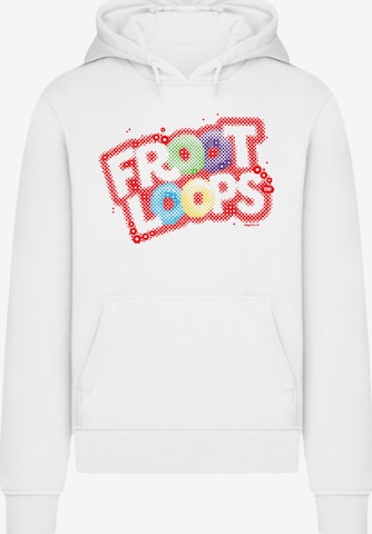 F4NT4STIC Sweatshirt 'Kellogg's Froot Loops Breakfast Cereal Pop Art' in White: front