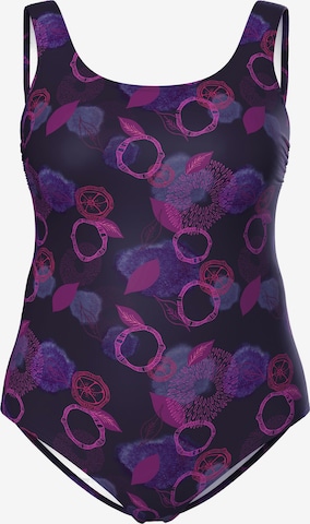 Ulla Popken Badpak in Zwart: voorkant