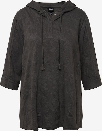 Ulla Popken Sweat-shirt en graphite, Vue avec produit