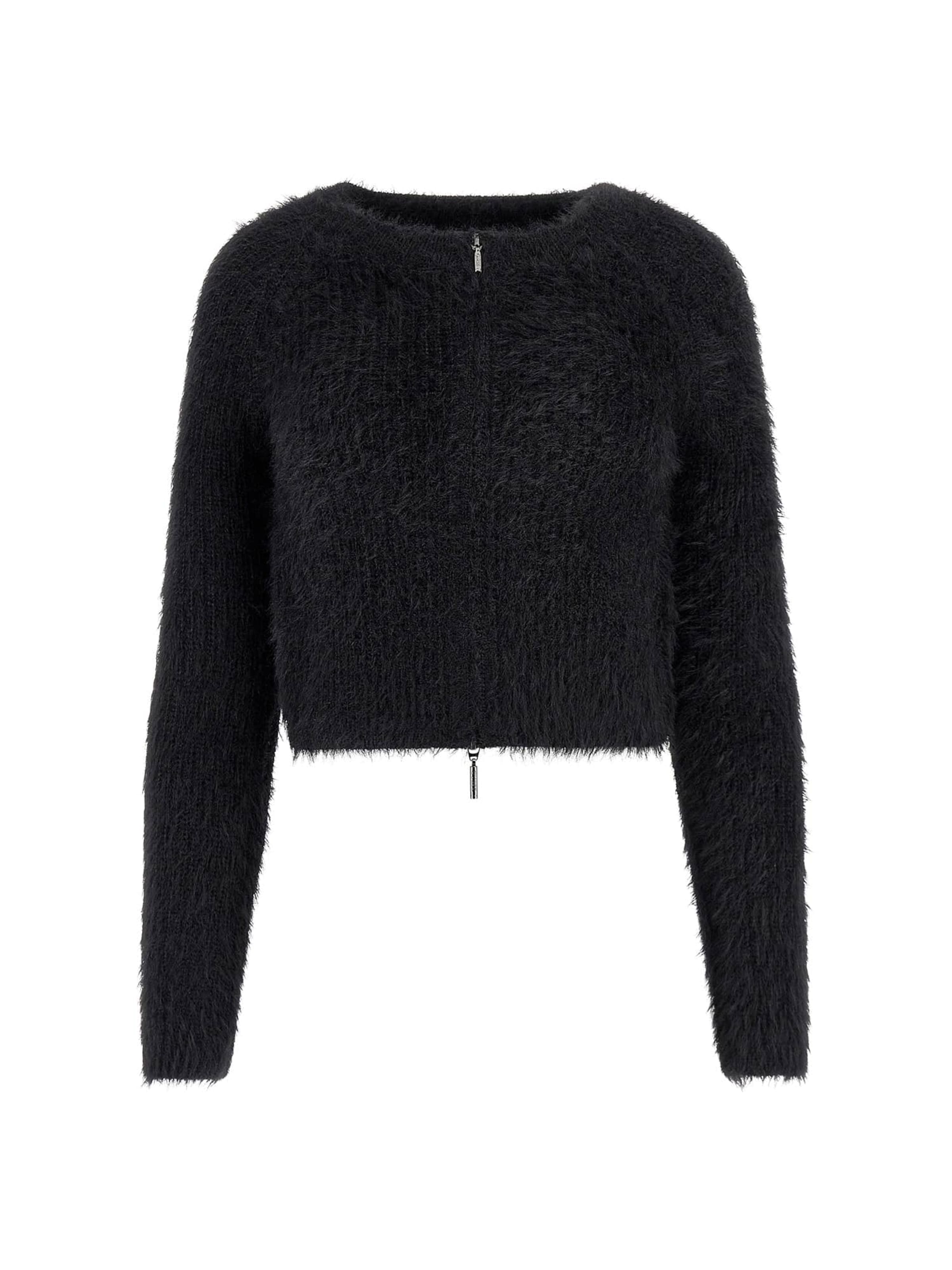 GUESS Strickjacke in Schwarz: Vorderseite