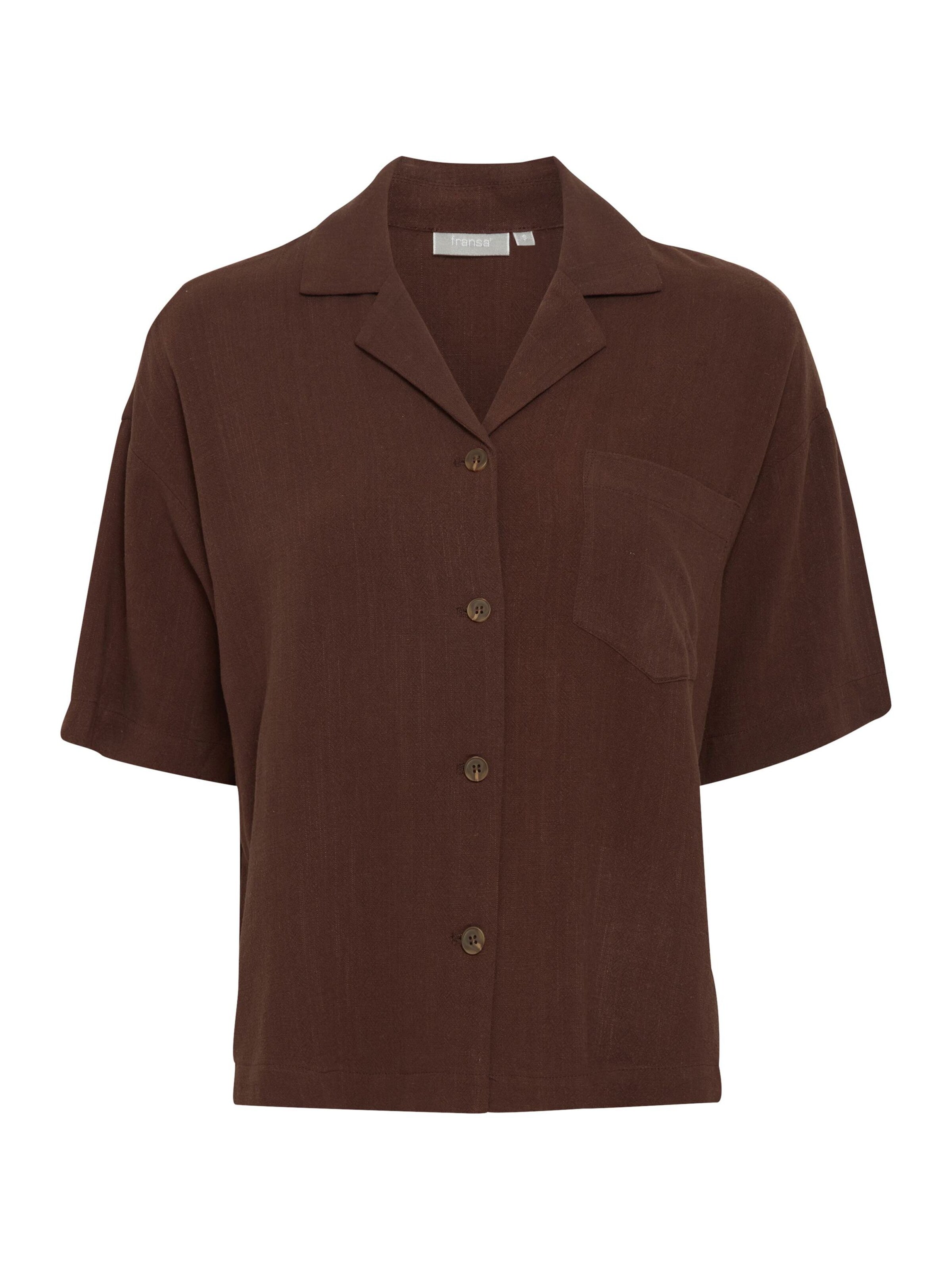 Fransa Blouse 'Atel' in Bruin: voorkant