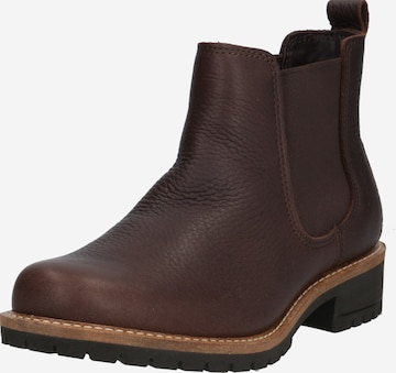 ECCO - Botas chelsea 'Elaine' em castanho: frente