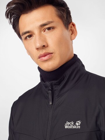 JACK WOLFSKIN - Chaqueta de montaña 'JWP Wind' en negro