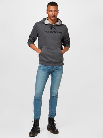 SKECHERS Athletic Sweatshirt in Grey