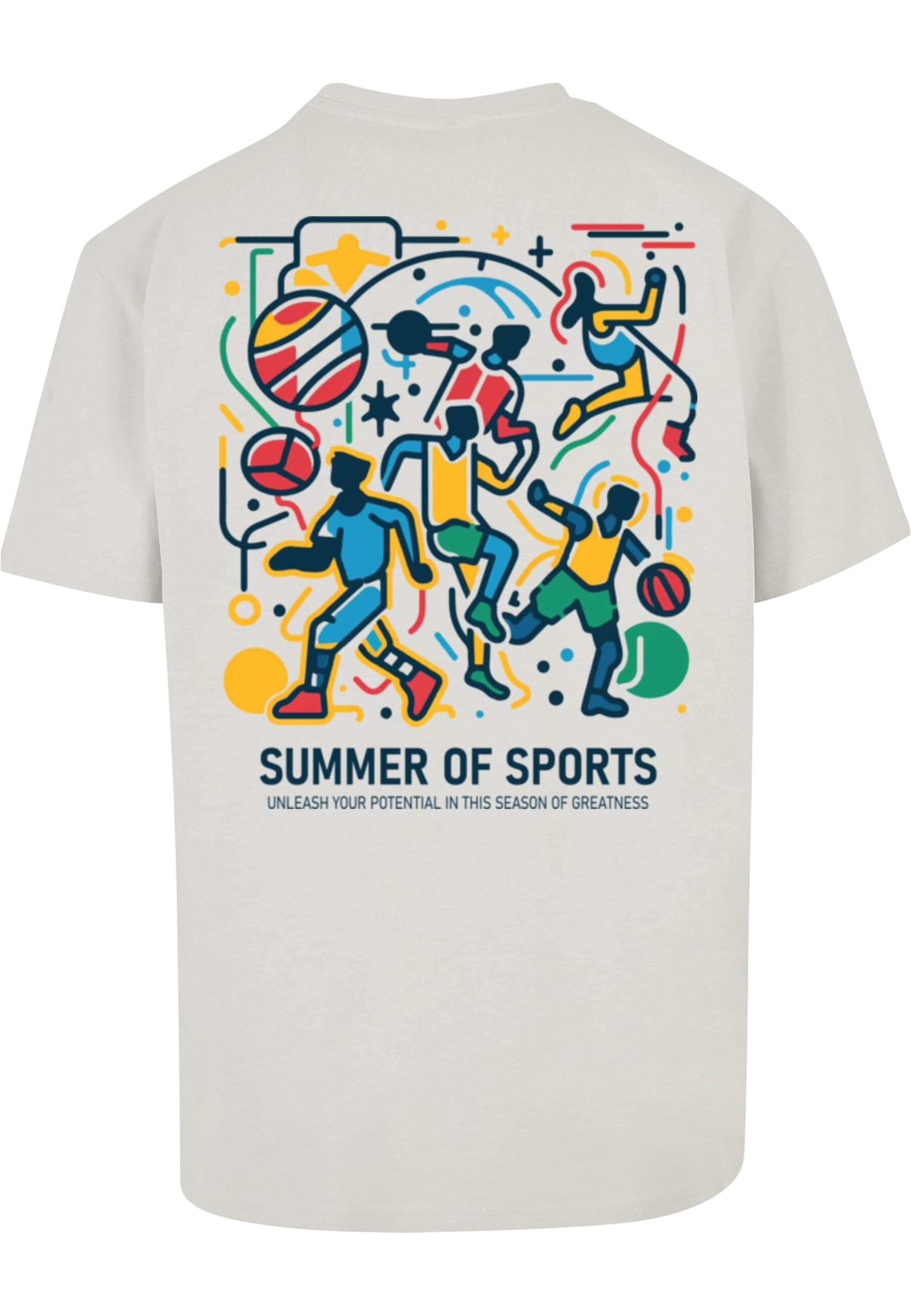 Merchcode - Camiseta 'Summer Of Sports' en gris