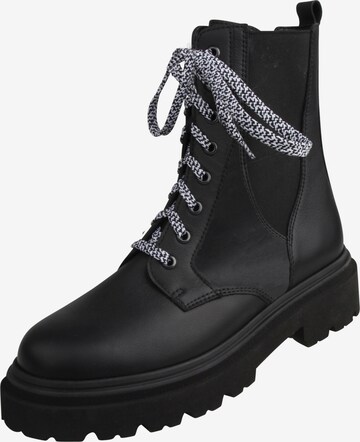 Lei by tessamino Schnürstiefelette 'Frizzi' in Schwarz: predná strana