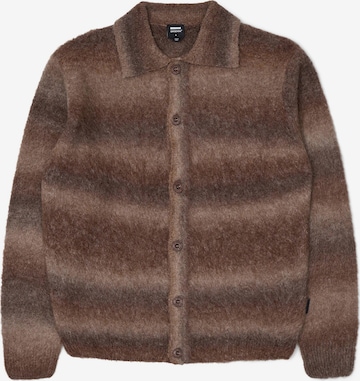 Dr. Denim Strickjacke 'Quillion Sweater' in Braun: Vorderseite