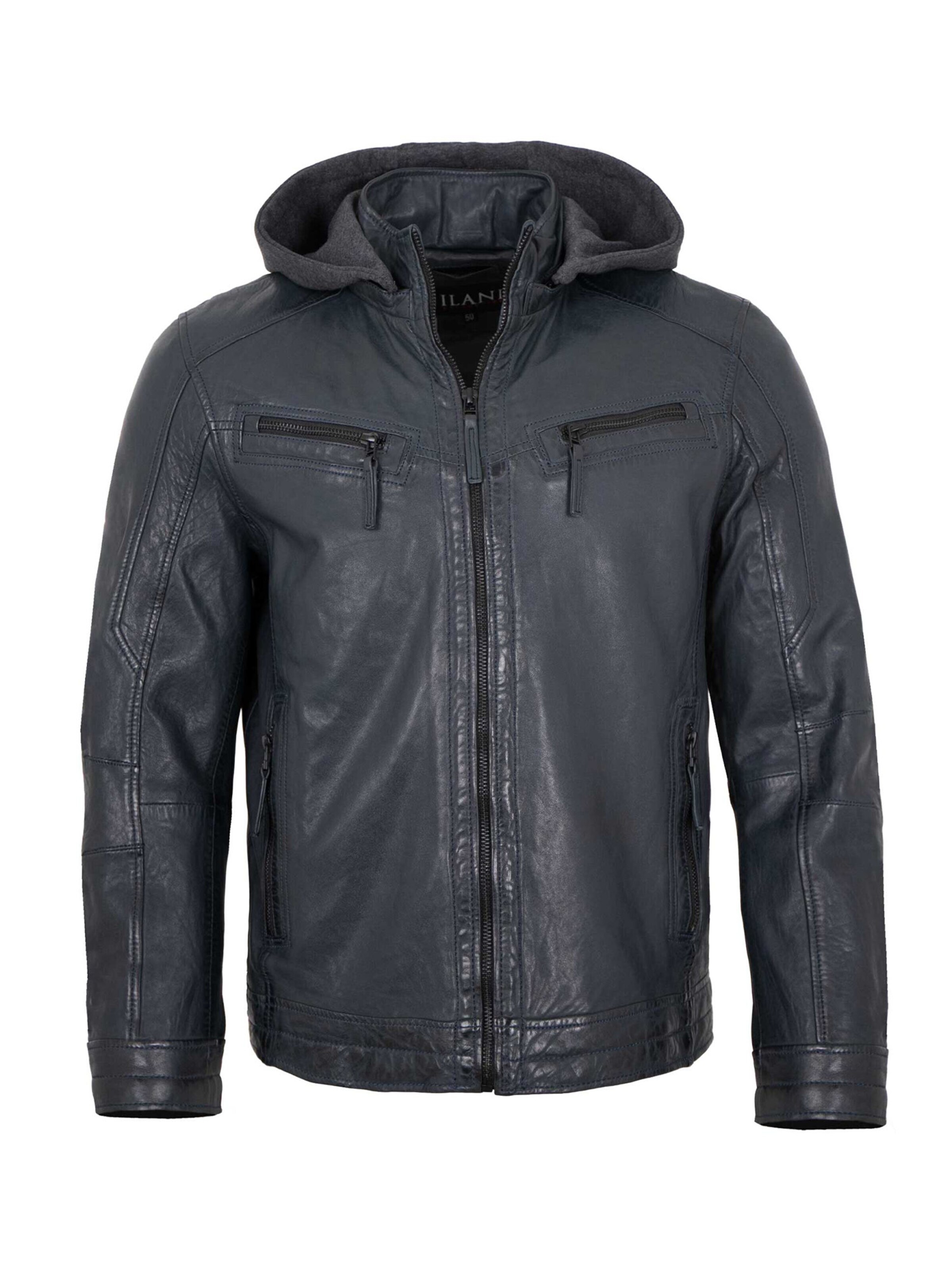 Jilani Between-season jacket 'Caracas' in Blue: front