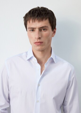 MANGO MAN Slim Fit Hemd 'Vecchia' in Weiß
