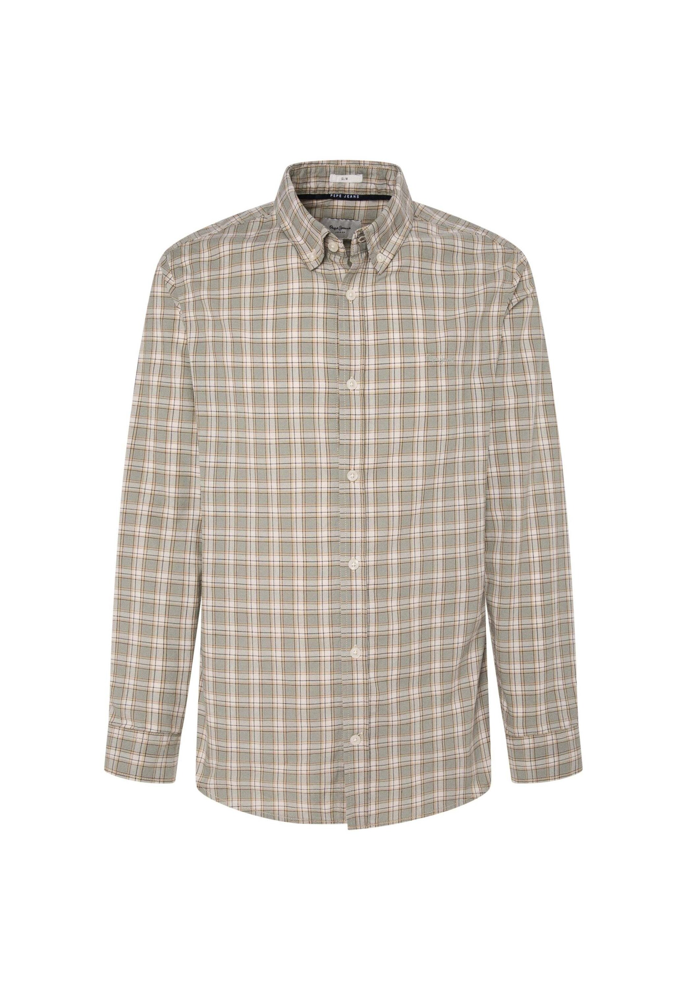 Pepe Jeans Regular Fit Hemd 'MILO' in Grün: Vorderseite