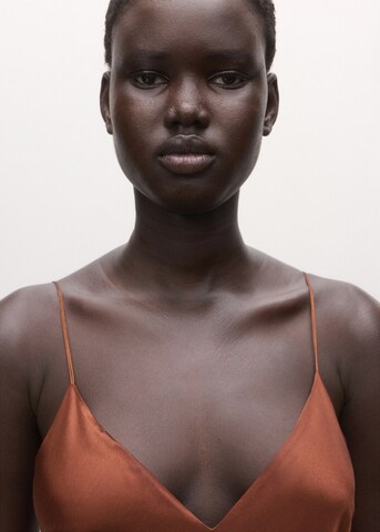 MANGO Evening Dress 'Marcela' in Brown