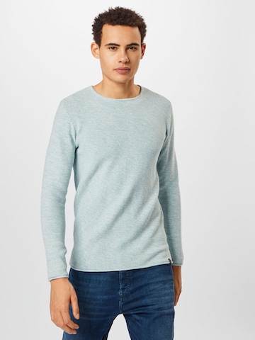 INDICODE JEANS Sweater 'Kristian' in Blue: front