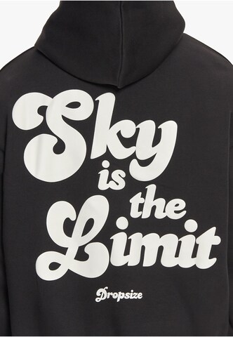 Dropsize Sweatshirt 'Sky Is The Limit' in Zwart