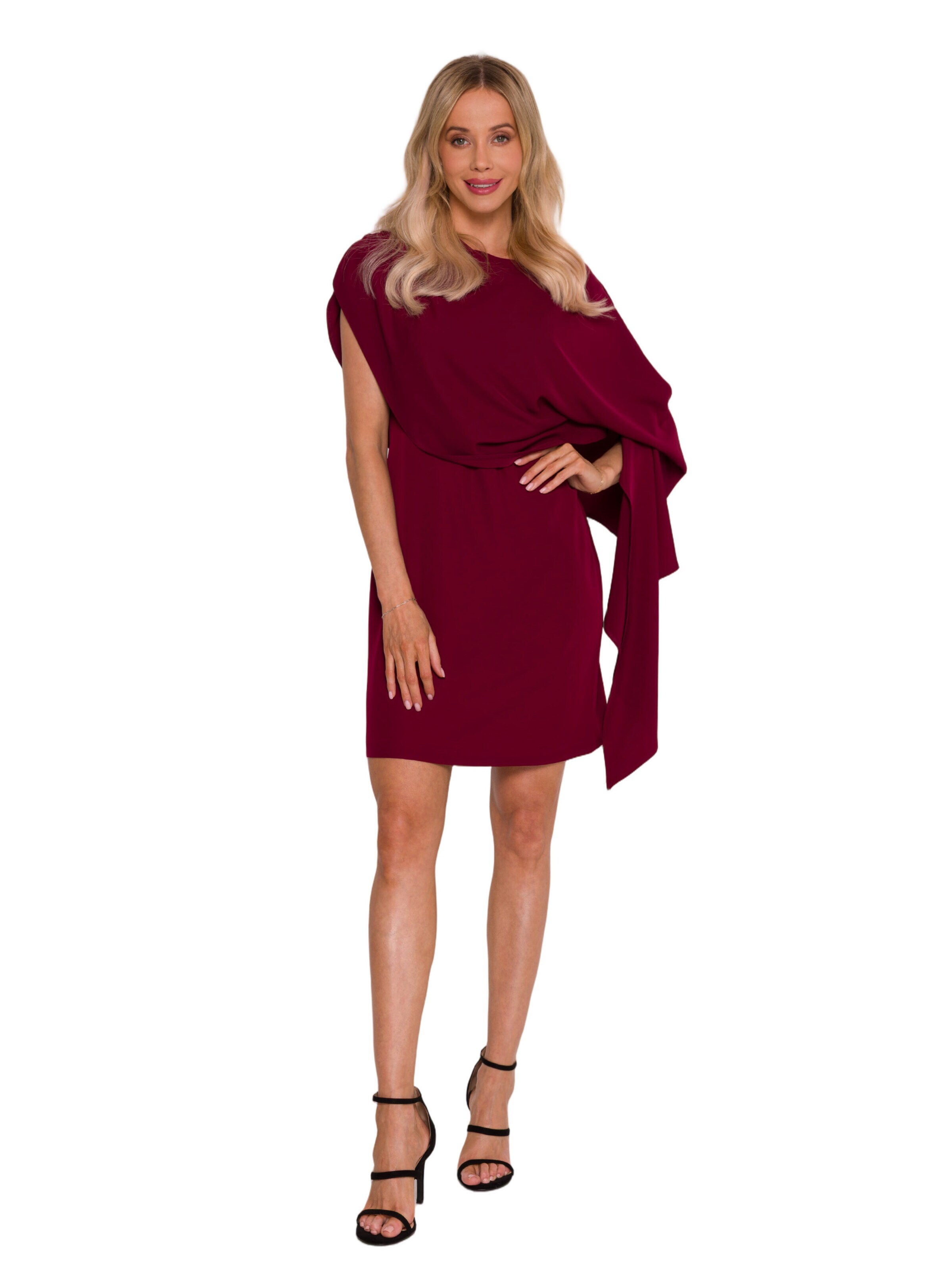 Rochie 'Sukienka z peleryną' de la Stylove pe roșu