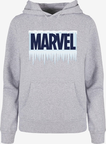 ABSOLUTE CULT Sweatshirt 'Marvel - Icicle' in Grijs: voorkant