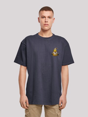 F4NT4STIC T-Shirt 'Rubber Duck Wizard' in Blau: predná strana