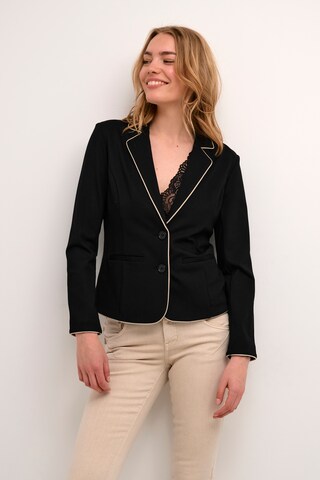 Cream Blazer 'Saila' in Black: front