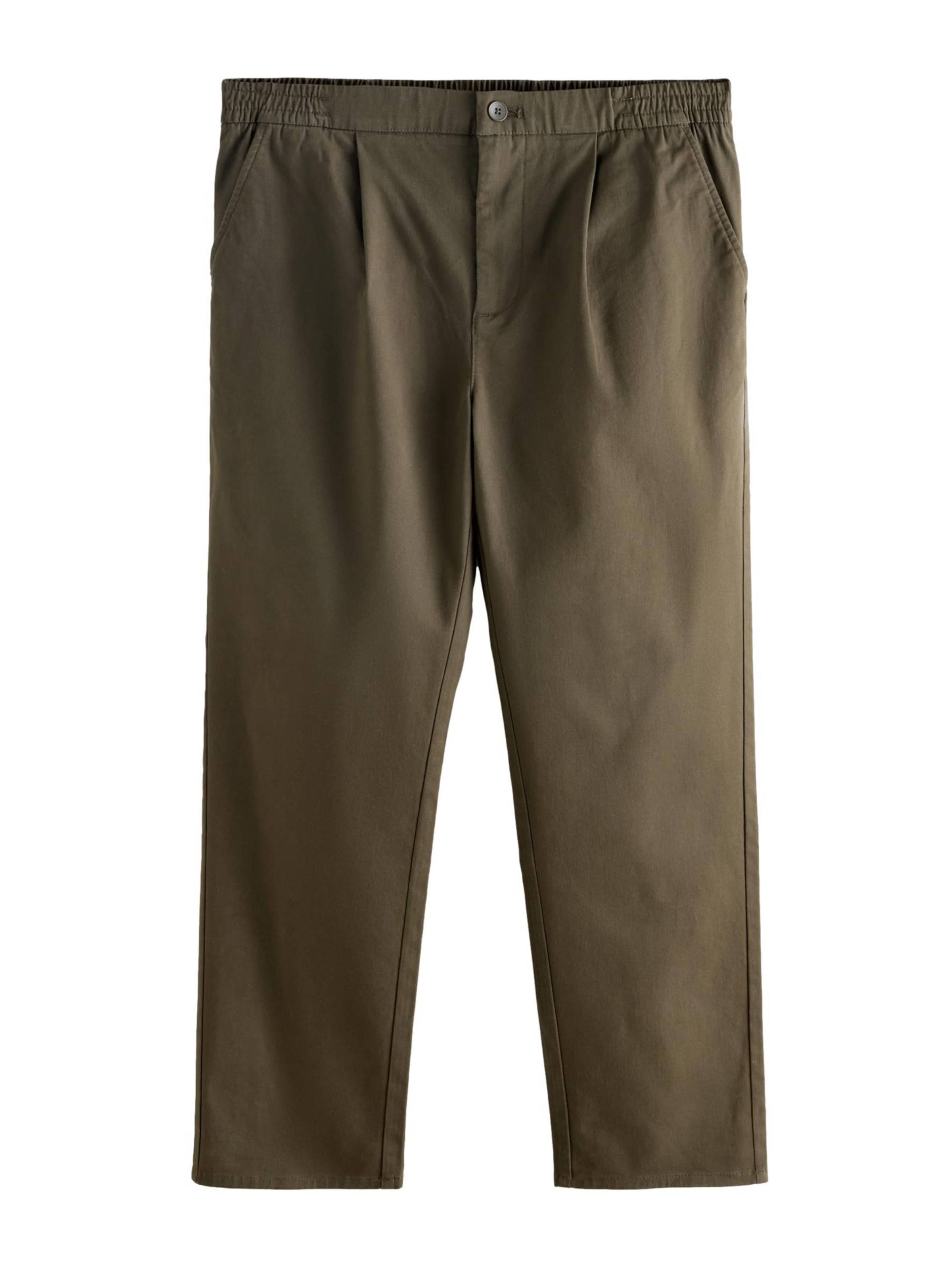 regular Pantaloni con pieghe di Next in verde: frontale