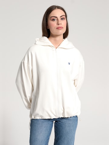 NOWIHT Sweatvest 'Sabine' in Wit