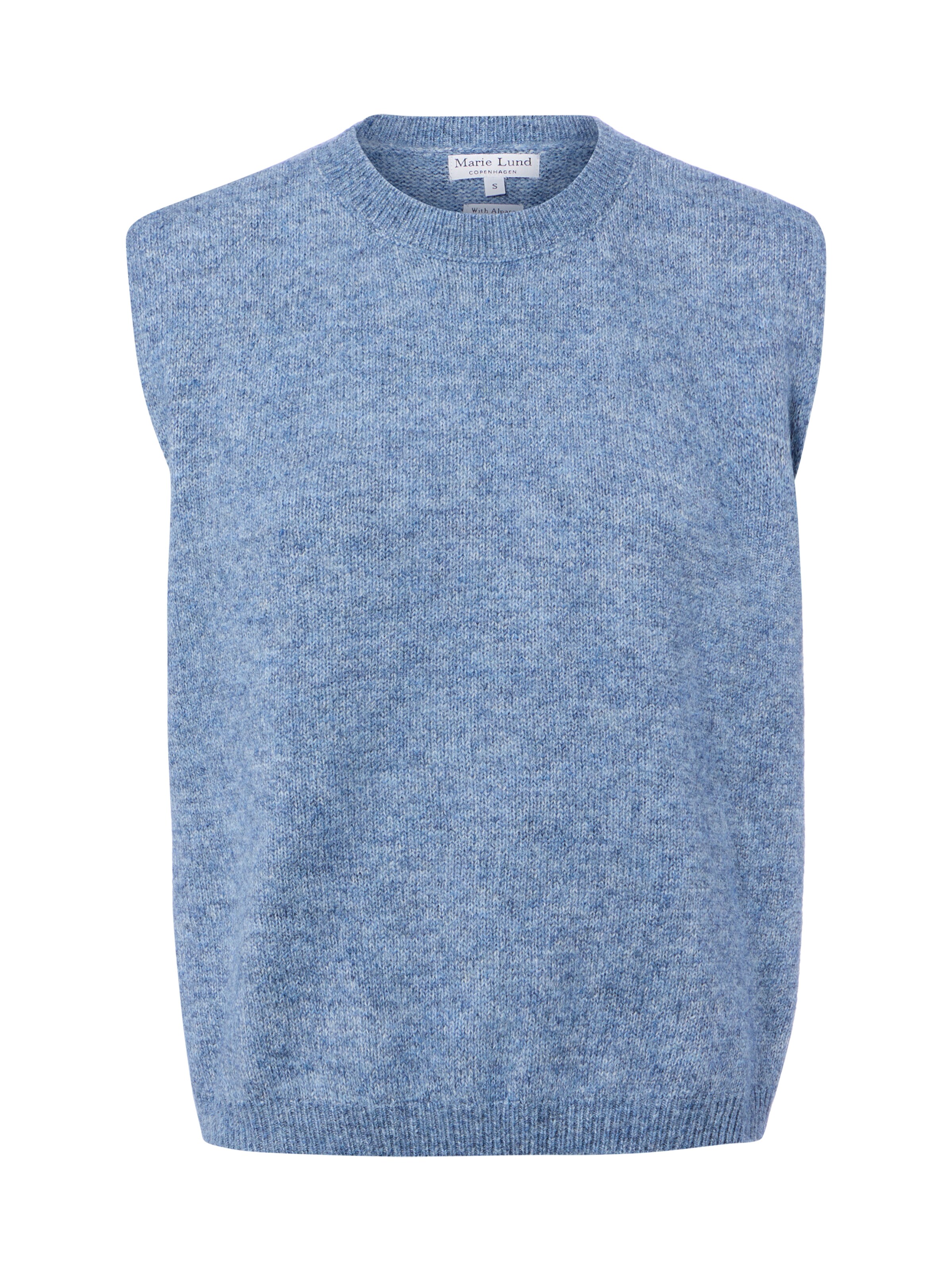 Cardigan Marie Lund en bleu : devant