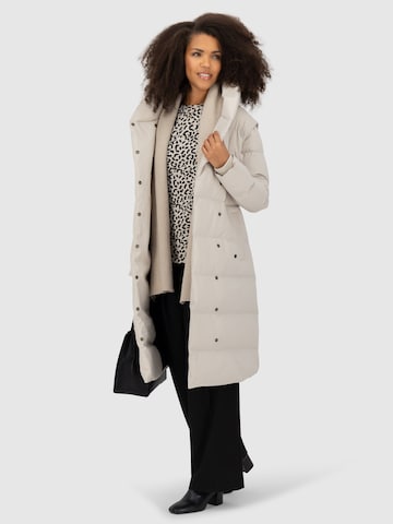 alife & kickin - Casaco de inverno 'FleurAK Winterjacke Damen' em branco