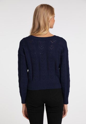 MYMO Knit Cardigan in Blue