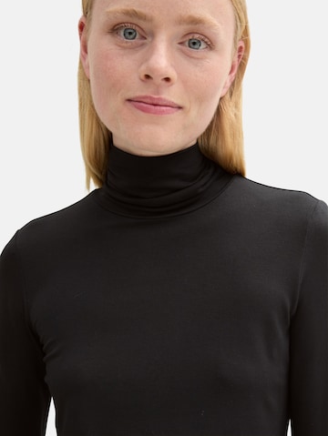 TOM TAILOR DENIM Shirt in Schwarz