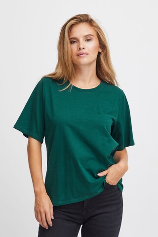 PULZ Jeans Shirt in Groen: voorkant