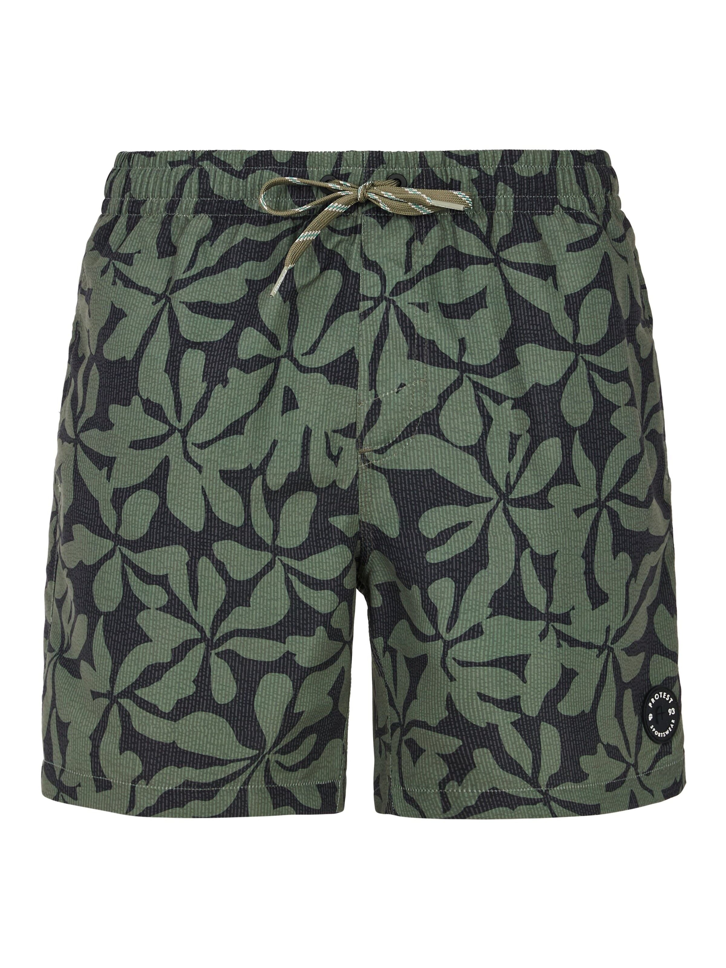 PROTEST Badeshorts 'PRTBaza'‌‌‌‌‌‌‌‌‌ in Grün: Vorderseite