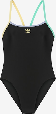 ADIDAS ORIGINALS Bralette Active Swimsuit in Black: front