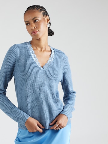 VILA Sweater 'Lou' in Blue: front