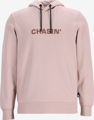 Sweat-shirt 'Duell' CHASIN' en rose : devant