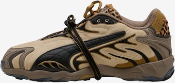 Baskets basses PUMA X A$AP ROCKY en marron : devant