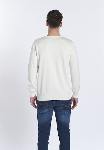 DENIM CULTURE Sweater ' TITO ' in White