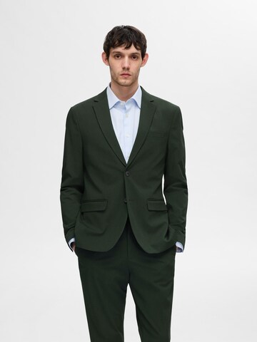 SELECTED HOMME Slim fit Σακάκι για το γραφείο 'Liam' σε πράσινο: μπροστά
